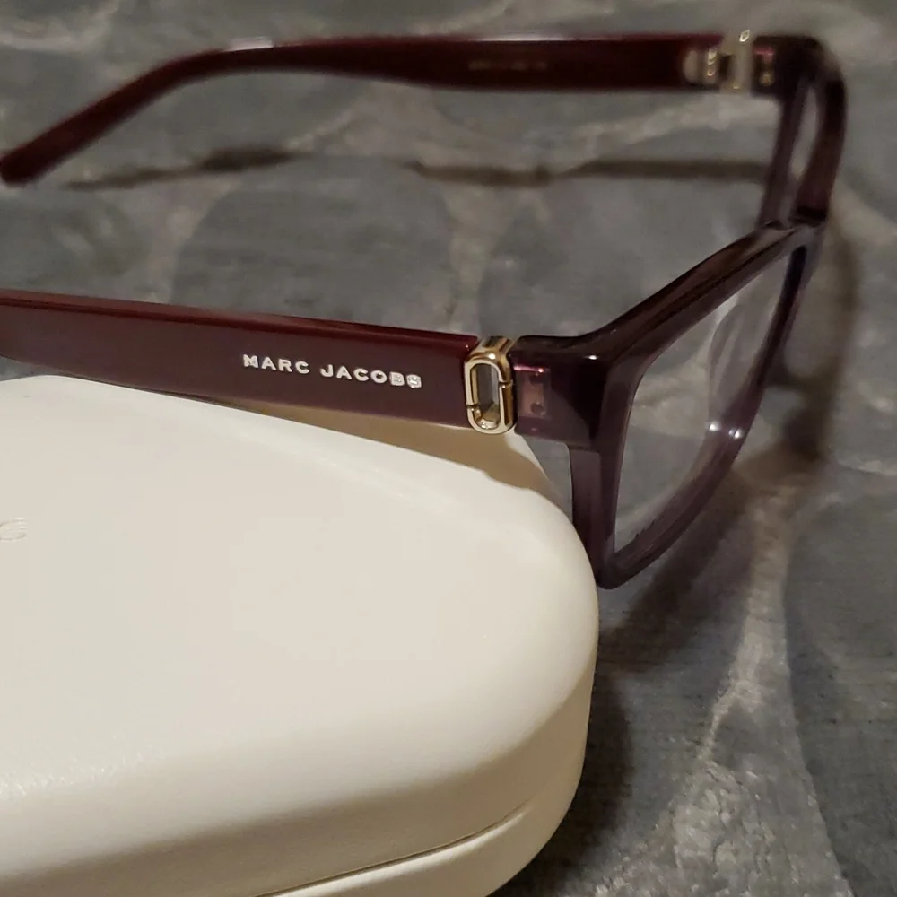Marc Jacobs 55 mm‎ women's violet glitter eyeglasses frames